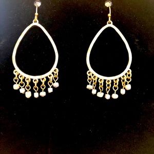 Gold tone earrings